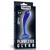 Синяя анальная втулка Flawless Clear Prostate Plug 6.0 - 15 см. - Lovetoy - в Пушкино купить с доставкой