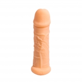 Телесный фаллоудлинитель Extra Size Bubbles - 15,5 см. - Lola Games - в Пушкино купить с доставкой