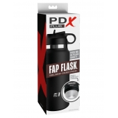 Черный мастурбатор в виде бутылки Fap Flask - Pipedream - в Пушкино купить с доставкой
