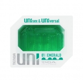 Зеленый мастурбатор-стимулятор Tenga Uni Emerald - Tenga - в Пушкино купить с доставкой