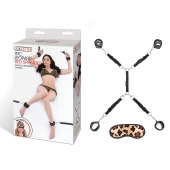 Леопардовая фиксация на матрас для рук и ног Classic Bedspreader - Lux Fetish - купить с доставкой в Пушкино