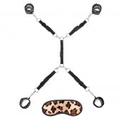 Леопардовая фиксация на матрас для рук и ног Classic Bedspreader - Lux Fetish - купить с доставкой в Пушкино