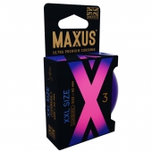 Презервативы Maxus XXL увеличенного размера - 3 шт. - Maxus - купить с доставкой в Пушкино