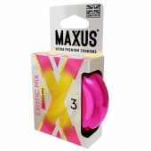 Ароматизированные презервативы Maxus Exotic Mix - 3 шт. - Maxus - купить с доставкой в Пушкино