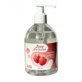 Лубрикант на водной основе Love Protection Raspberry с ароматом малины - 300 мл. - Lola Games - купить с доставкой в Пушкино