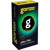 Прозрачные ультратонкие презервативы Ganzo Ultra thin - 15 шт. - Ganzo - купить с доставкой в Пушкино