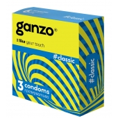 Классические презервативы с обильной смазкой Ganzo Classic - 3 шт. - Ganzo - купить с доставкой в Пушкино