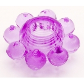 Мягкая фиолетовая гелевая насадка - Toyfa Basic - в Пушкино купить с доставкой