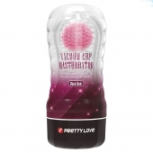 Прозрачный текстурированный мастурбатор Vacuum Cup Masturbator Black Hole - Baile - в Пушкино купить с доставкой