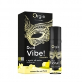 Съедобный жидкий вибратор Dual Vibe! со вкусом лимонного джина с тоником - 15 мл. - ORGIE - купить с доставкой в Пушкино