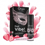 Съедобный жидкий вибратор Dual Vibe! со вкусом клубничного джина с тоником - 15 мл. - ORGIE - купить с доставкой в Пушкино