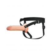 Полый страпон на ремнях 8’’ Hollow Silicone Strap-on - Pipedream - купить с доставкой в Пушкино