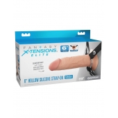 Полый страпон на ремнях 6’’ Hollow Silicone Strap-on - Pipedream - купить с доставкой в Пушкино
