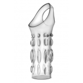 Прозрачная насадка на пенис Stretchy Studded Penis Sleeve Ring - Blush Novelties - в Пушкино купить с доставкой