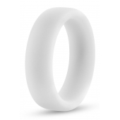 Белое люминесцентное эрекционное кольцо Silicone Glo Cock Ring - Blush Novelties - в Пушкино купить с доставкой