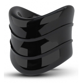 Черное эрекционное кольцо на мошонку Beef Ball Stretcher Snug X Long - Blush Novelties - в Пушкино купить с доставкой