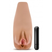 Маструбатор-вагина с вибрацией Soft   Wet Renata Realistic Tan Masturbator - Blush Novelties - в Пушкино купить с доставкой