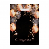 Пакет с вырубной ручкой и принтом в виде шариков (30х40 см) - Сима-Ленд - купить с доставкой в Пушкино