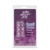 Прозрачная насадка на пенис с шипами и бугорками JELLY JOY LUST CLUSTER CLEAR - Dream Toys - в Пушкино купить с доставкой