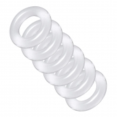 Комплект из 6 прозрачных эрекционных колец Ring Master Custom Ball Stretcher Kit - XR Brands - в Пушкино купить с доставкой