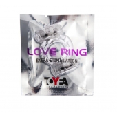 Прозрачное виброкольцо с двумя вибропульками - Toyfa Basic - в Пушкино купить с доставкой