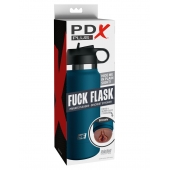 Смуглый мастурбатор-вагина в синей колбе F*ck Flask - Pipedream - в Пушкино купить с доставкой