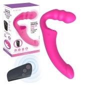 Розовый безремневой страпон Straples Strap-On Dildo - Erokay - купить с доставкой в Пушкино