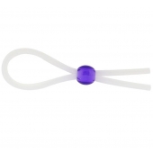 Прозрачное лассо с фиолетовой бусиной SILICONE COCK RING WITH BEAD LAVENDER - NMC - в Пушкино купить с доставкой