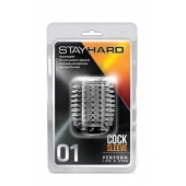 Прозрачная насадка с шипами STAY HARD COCK SLEEVE 01 CLEAR - Blush Novelties - в Пушкино купить с доставкой