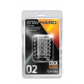 Прозрачная насадка на пенис с шишечками STAY HARD COCK SLEEVE 02 CLEAR - Blush Novelties - в Пушкино купить с доставкой