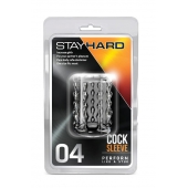Прозрачная насадка с бороздками STAY HARD COCK SLEEVE 04 CLEAR - Blush Novelties - в Пушкино купить с доставкой