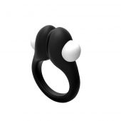 Черное эрекционное кольцо Zippy Vibrating Ring With Bullet - Adrien Lastic - в Пушкино купить с доставкой