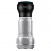 Набор PowerBlow   Feel Pocket Stroker Crystal: мастурбатор и интерактивная насадка - Kiiroo - в Пушкино купить с доставкой