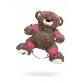 Бондажный набор: бурый мишка с розовыми оковами и наручниками - Pecado - купить с доставкой в Пушкино