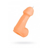 Оранжевая свеча в форме пениса - 47 гр. - Pecado - купить с доставкой в Пушкино