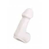 Белая свеча в форме пениса - 47 гр. - Pecado - купить с доставкой в Пушкино