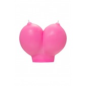 Розовая свеча «Сиськи» - 150 гр. - Pecado - купить с доставкой в Пушкино