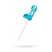 Голубой леденец в форме члена со вкусом блю кюрасао - 80 гр. - Sosuчki - купить с доставкой в Пушкино