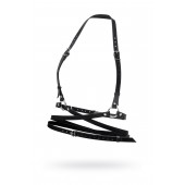 Черная кожаная портупея «Осанка» - Pecado - купить с доставкой в Пушкино