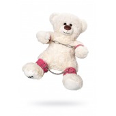 Бондажный набор: белый мишка с розовыми оковами и наручниками - Pecado - купить с доставкой в Пушкино