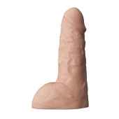 Телесный фаллоудлинитель с мошонкой Cock Next - 19 см. - LOVETOY (А-Полимер) - в Пушкино купить с доставкой