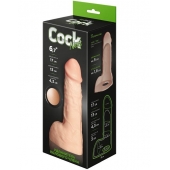 Телесный фаллоудлинитель с мошонкой Cock Next - 17 см. - LOVETOY (А-Полимер) - в Пушкино купить с доставкой