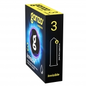 Супертонкие презервативы Ganzo Invisible - 3 шт. - Ganzo - купить с доставкой в Пушкино