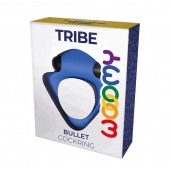 Синее эрекционное кольцо Wooomy Tribeс с вибрацией - Adrien Lastic - в Пушкино купить с доставкой