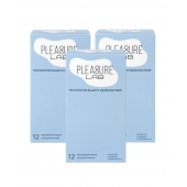 Набор из 3 упаковок ультратонких презервативов Pleasure Lab (по 12 шт.) - Pleasure Lab - купить с доставкой в Пушкино