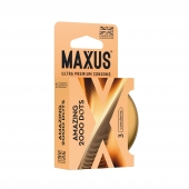 Точечные презервативы MAXUS 2000 Amazing Dots с железным кейсом - 3 шт. - Maxus - купить с доставкой в Пушкино