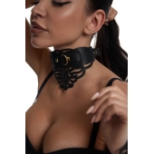 Фигурный чокер с узорами и золотистой фурнитурой - Crazy Handmade - купить с доставкой в Пушкино