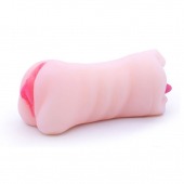 Телесный двусторонний мастурбатор - вагина и ротик - Boys of Toys - в Пушкино купить с доставкой