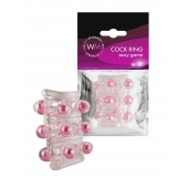 Прозрачная сквозная насадка на пенис с цветными шариками - Erowoman-Eroman - в Пушкино купить с доставкой