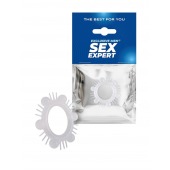 Эластичное эрекционное кольцо с шипиками и шариками - Sex Expert - в Пушкино купить с доставкой